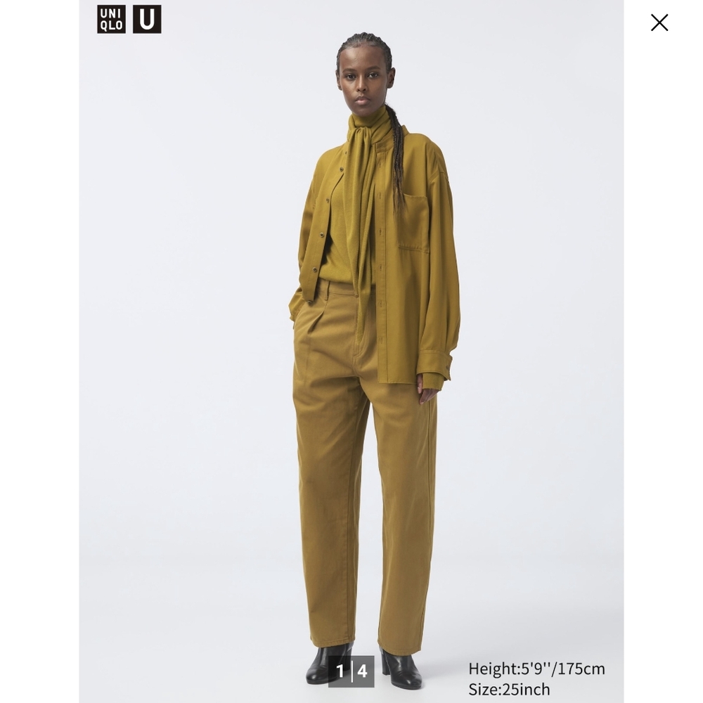 LEMAIRE X UNIQLO Denim Pleated Pants